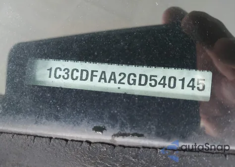 2016 Dodge Dart Se from USA, damaged, VIN 1C3CDFAA2GD540145